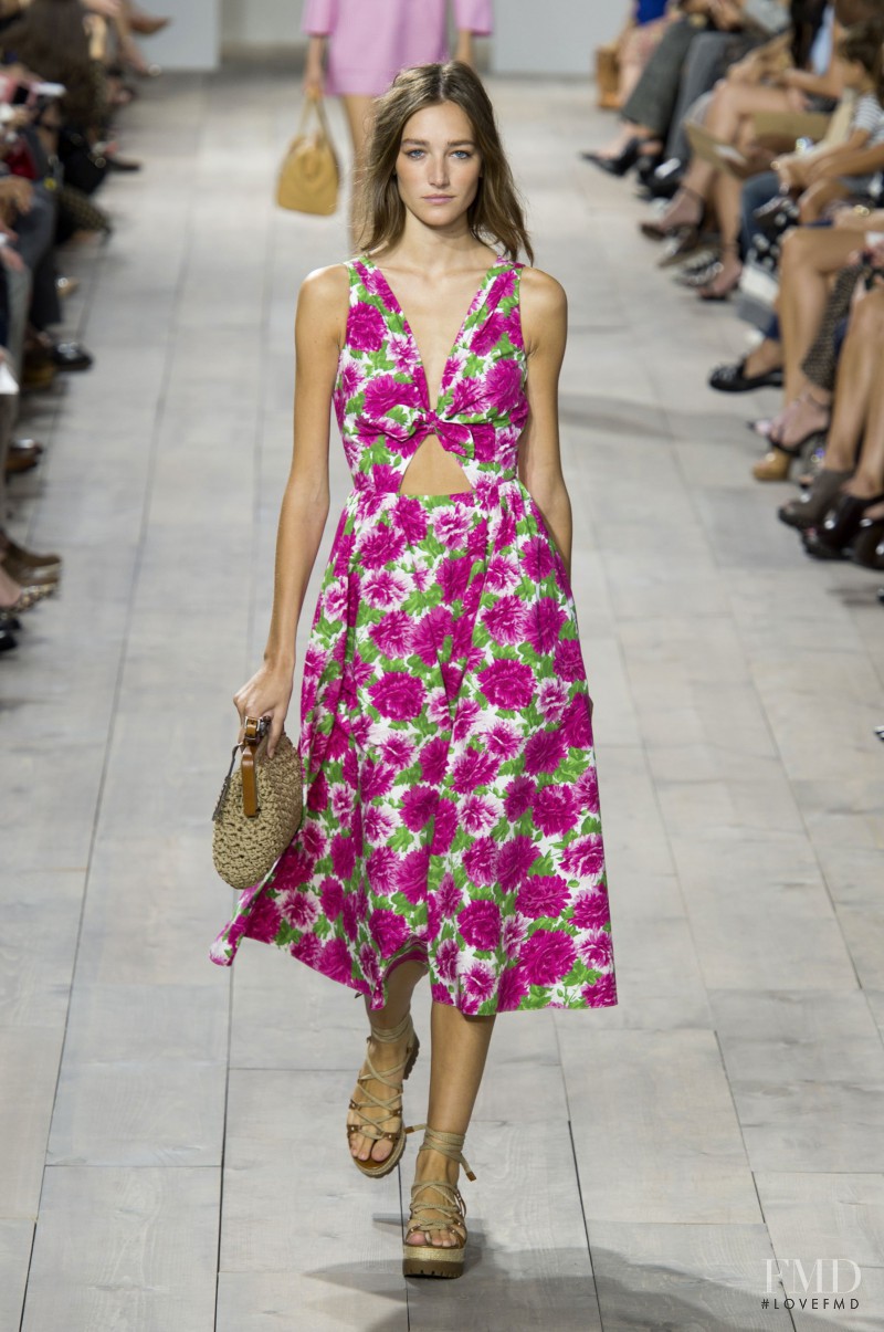 Joséphine Le Tutour featured in  the Michael Kors Collection fashion show for Spring/Summer 2015