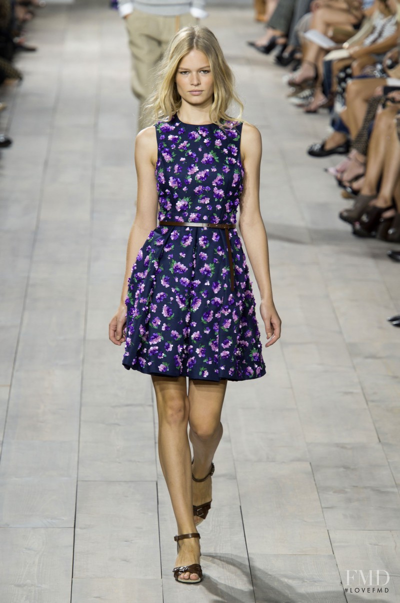 Anna Ewers featured in  the Michael Kors Collection fashion show for Spring/Summer 2015