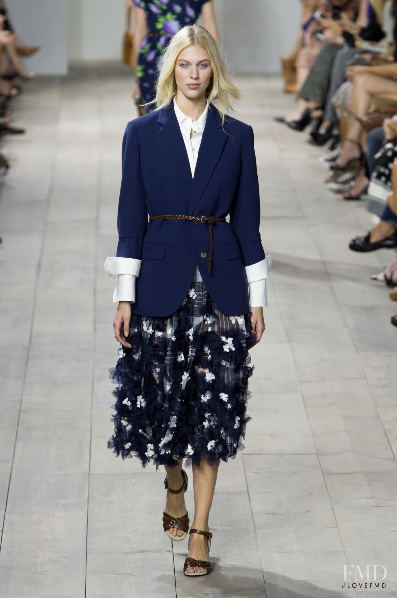 Juliana Schurig featured in  the Michael Kors Collection fashion show for Spring/Summer 2015