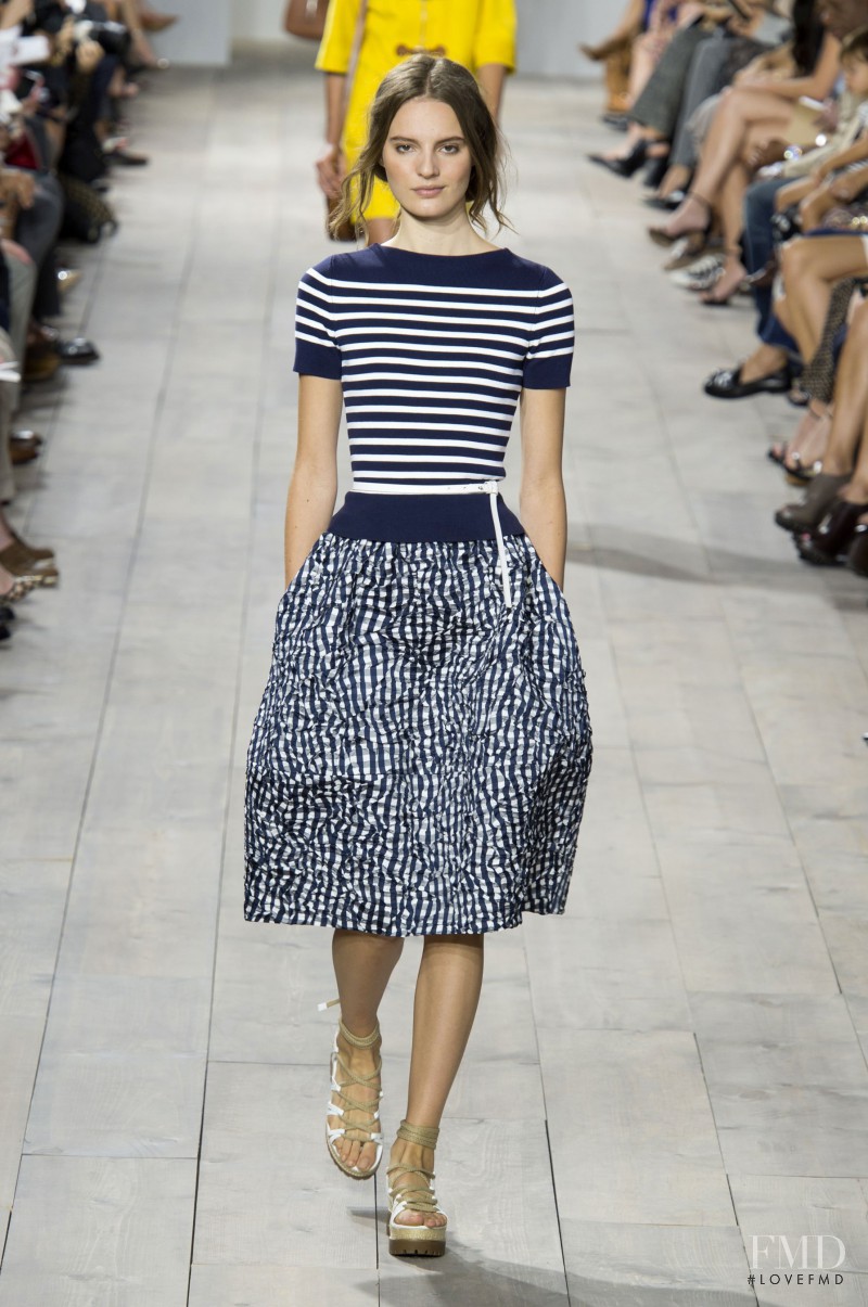 Tilda Lindstam featured in  the Michael Kors Collection fashion show for Spring/Summer 2015