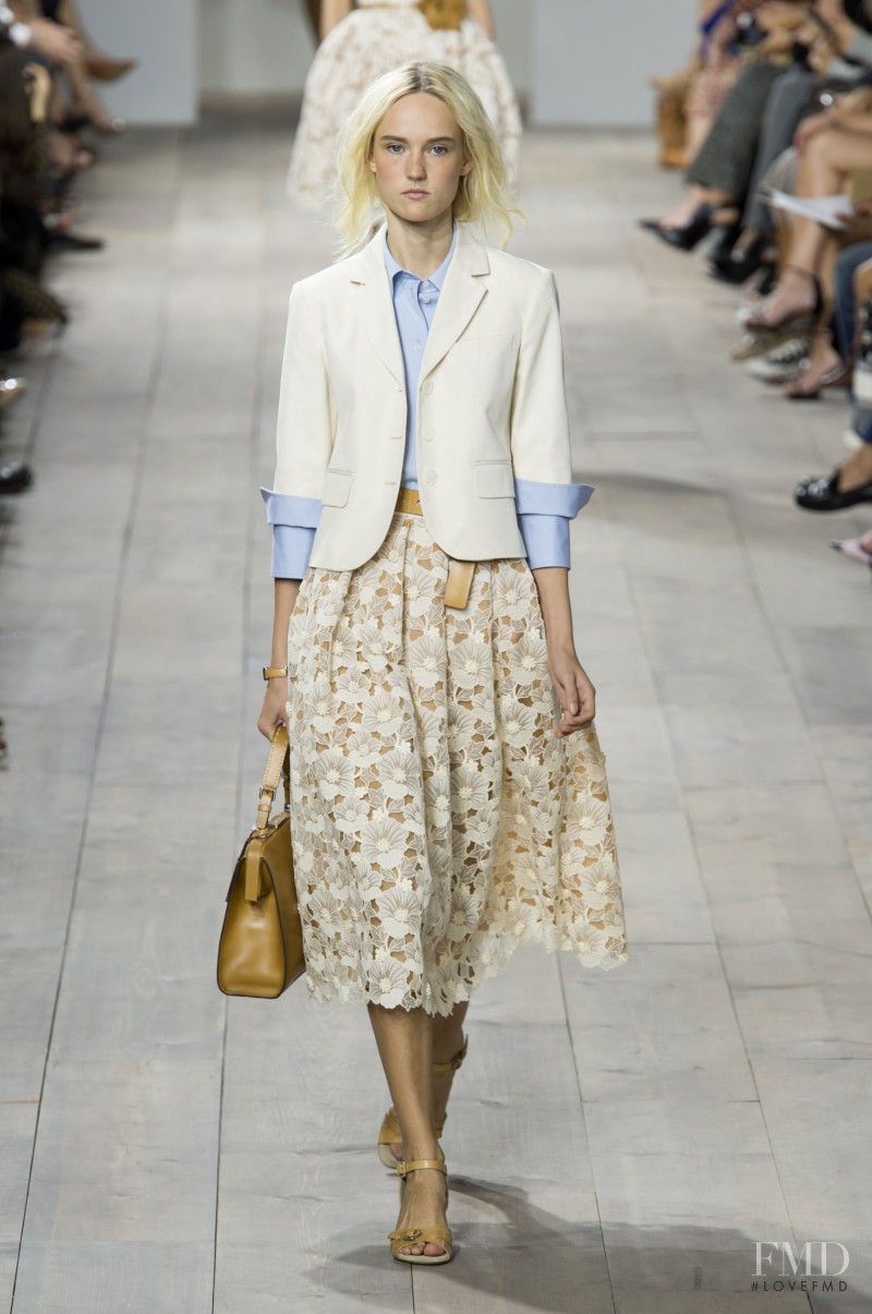 Harleth Kuusik featured in  the Michael Kors Collection fashion show for Spring/Summer 2015