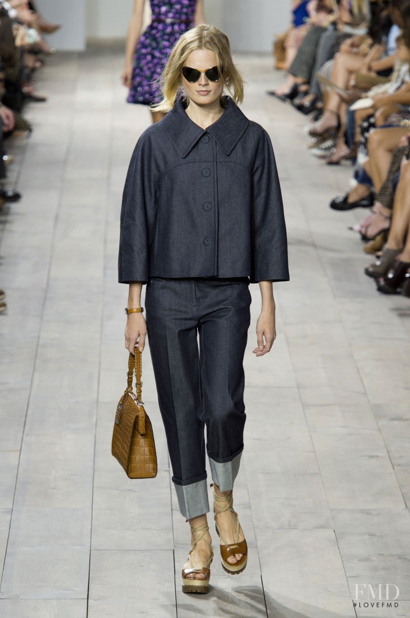 Hanne Gaby Odiele featured in  the Michael Kors Collection fashion show for Spring/Summer 2015