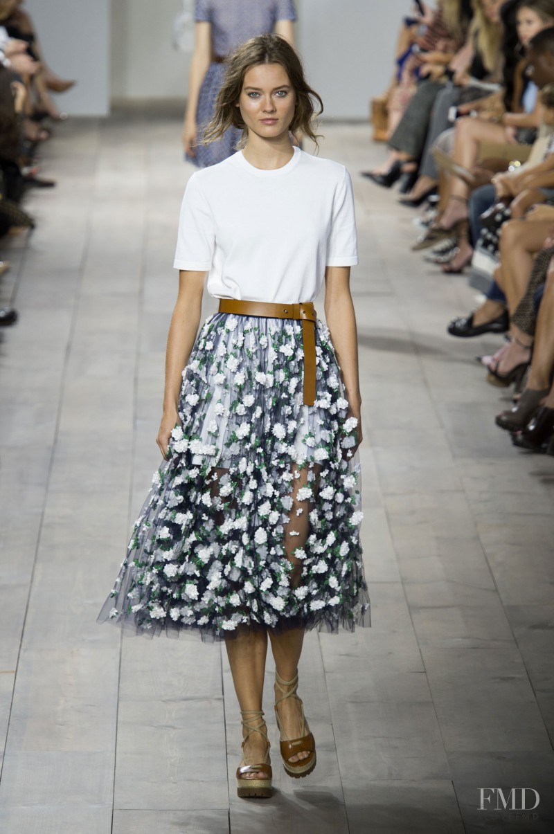 Monika Jagaciak featured in  the Michael Kors Collection fashion show for Spring/Summer 2015
