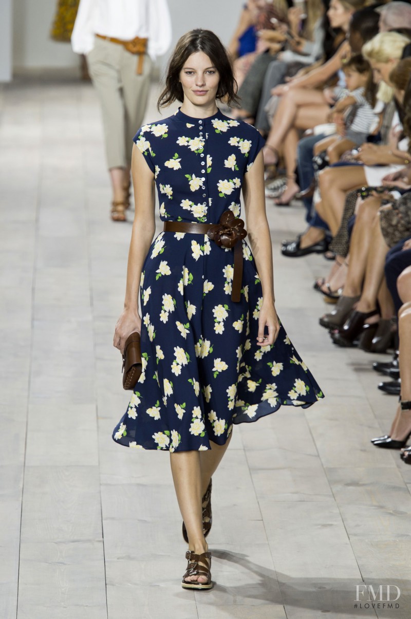 Amanda Murphy featured in  the Michael Kors Collection fashion show for Spring/Summer 2015