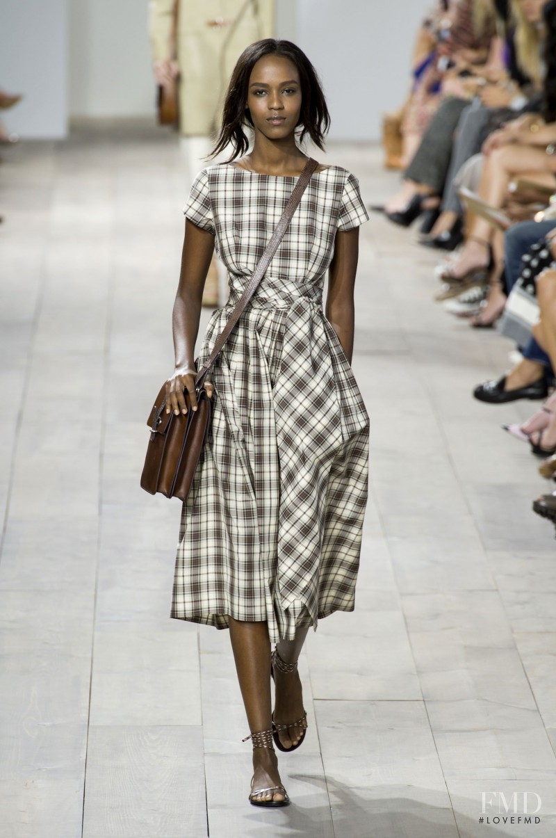 Leila Ndabirabe featured in  the Michael Kors Collection fashion show for Spring/Summer 2015