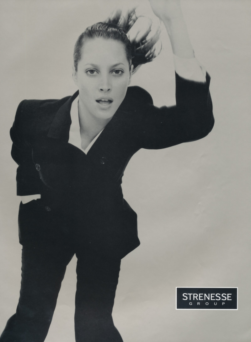 Christy Turlington featured in  the Strenesse Gabriele Strehle advertisement for Autumn/Winter 1994