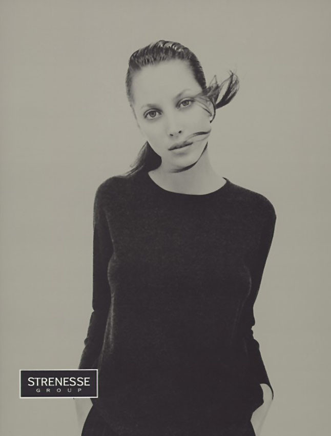 Christy Turlington featured in  the Strenesse Gabriele Strehle advertisement for Autumn/Winter 1994