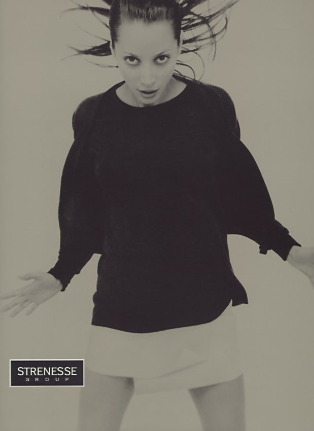 Christy Turlington featured in  the Strenesse Gabriele Strehle advertisement for Autumn/Winter 1994