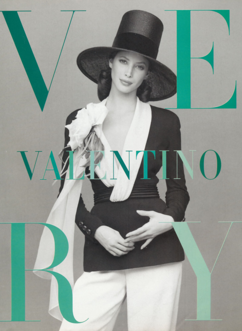 Christy Turlington featured in  the Valentino Couture advertisement for Spring/Summer 1994