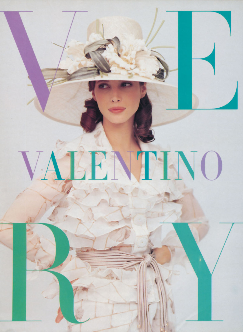 Christy Turlington featured in  the Valentino Couture advertisement for Spring/Summer 1994