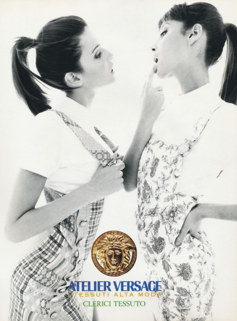 Christy Turlington featured in  the Atelier Versace advertisement for Spring/Summer 1994