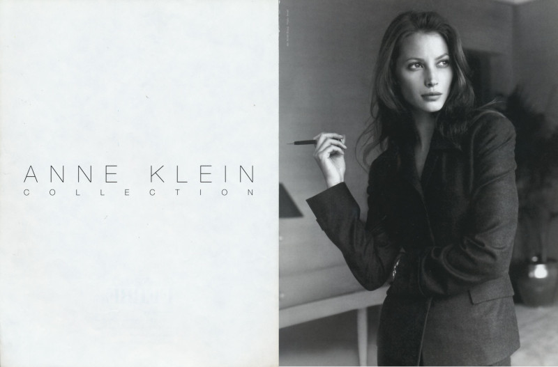 Christy Turlington featured in  the Anne Klein advertisement for Autumn/Winter 1995