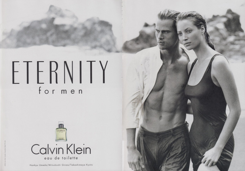 Christy Turlington featured in  the Calvin Klein Fragrance Eternity advertisement for Spring/Summer 1995