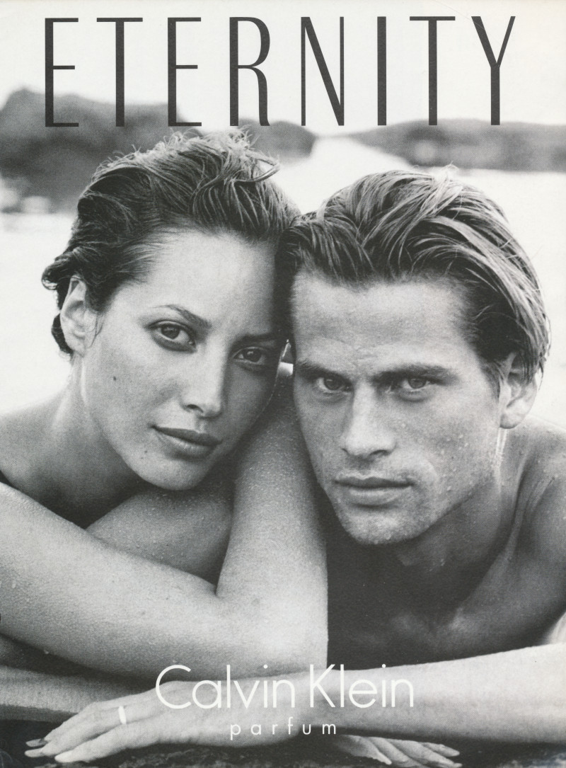 Christy Turlington featured in  the Calvin Klein Fragrance Eternity advertisement for Spring/Summer 1995