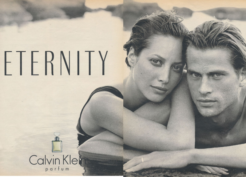 Christy Turlington featured in  the Calvin Klein Fragrance Eternity advertisement for Spring/Summer 1995