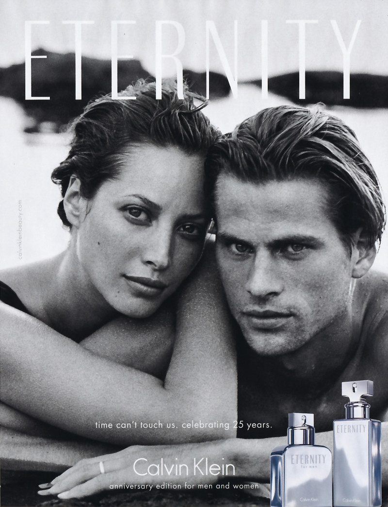 Christy Turlington featured in  the Calvin Klein Fragrance Eternity advertisement for Spring/Summer 1995