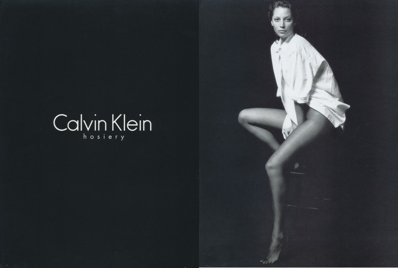 Christy Turlington featured in  the Calvin Klein Underwear advertisement for Spring/Summer 1995