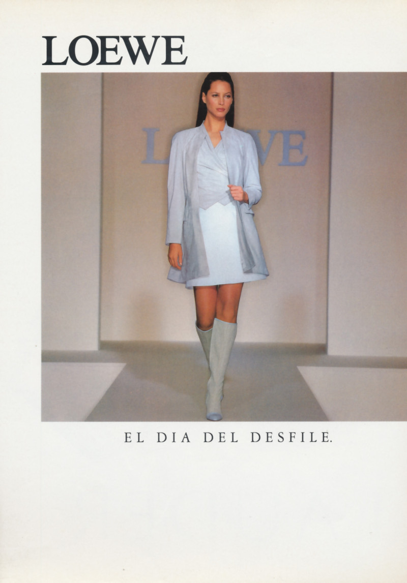 Christy Turlington featured in  the Loewe advertisement for Spring/Summer 1995