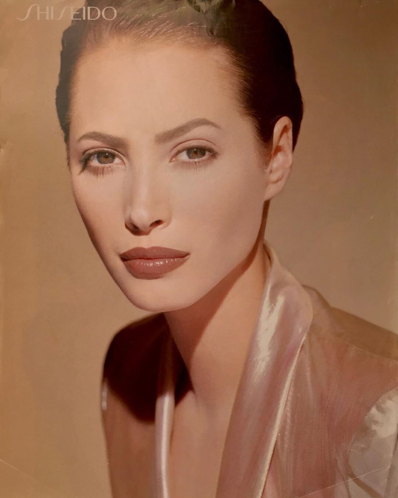 Christy Turlington featured in  the Shiseido advertisement for Spring/Summer 1995