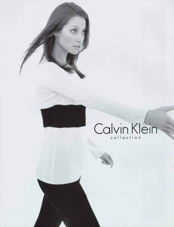 Christy Turlington featured in  the Calvin Klein advertisement for Spring/Summer 1996