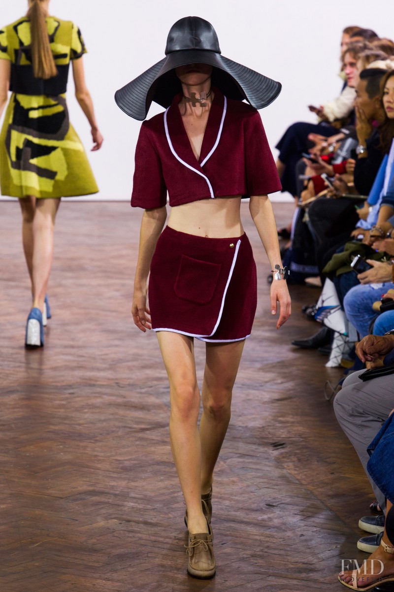 Morta Kontrimaite featured in  the J.W. Anderson fashion show for Spring/Summer 2015