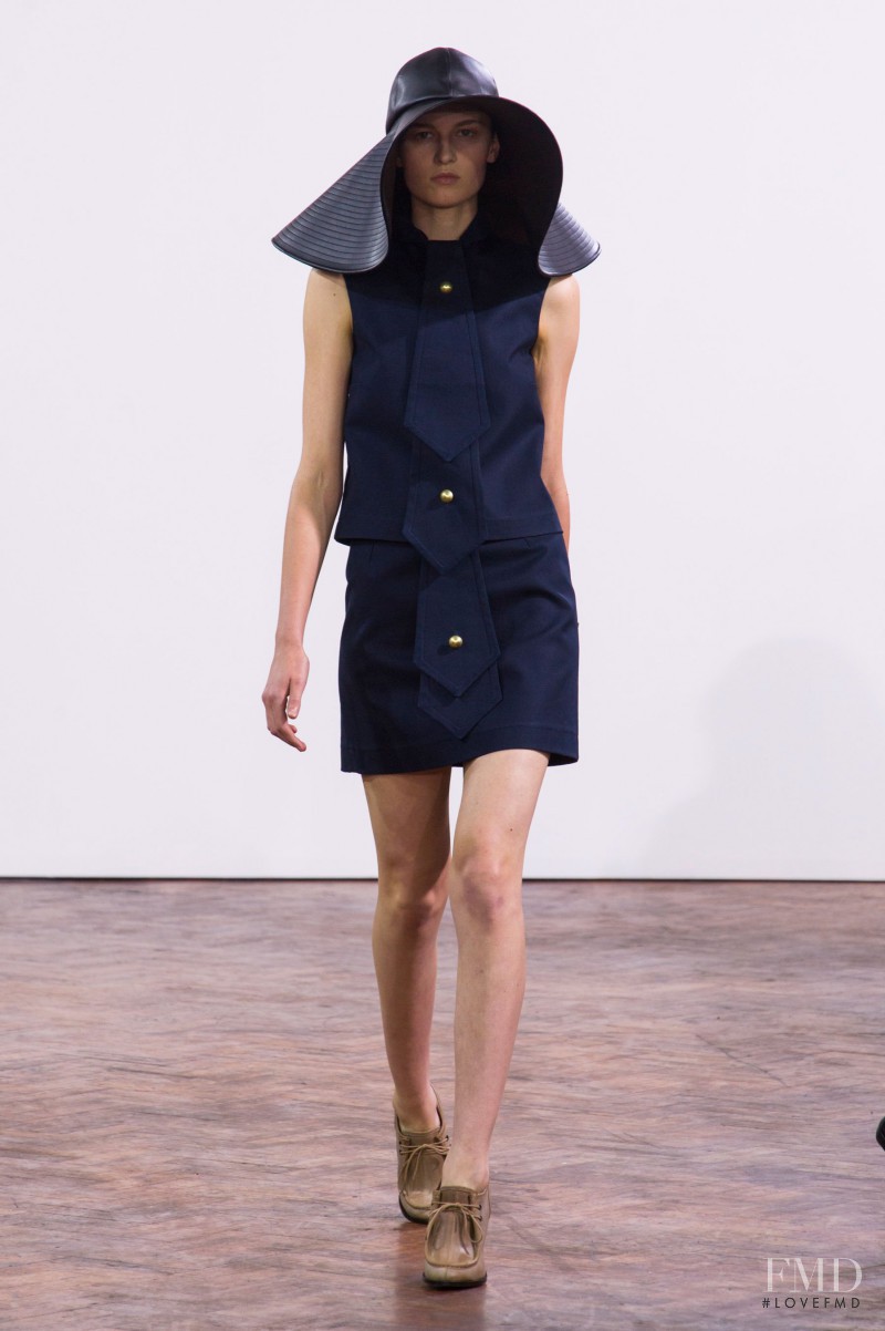 Madison Leyes featured in  the J.W. Anderson fashion show for Spring/Summer 2015