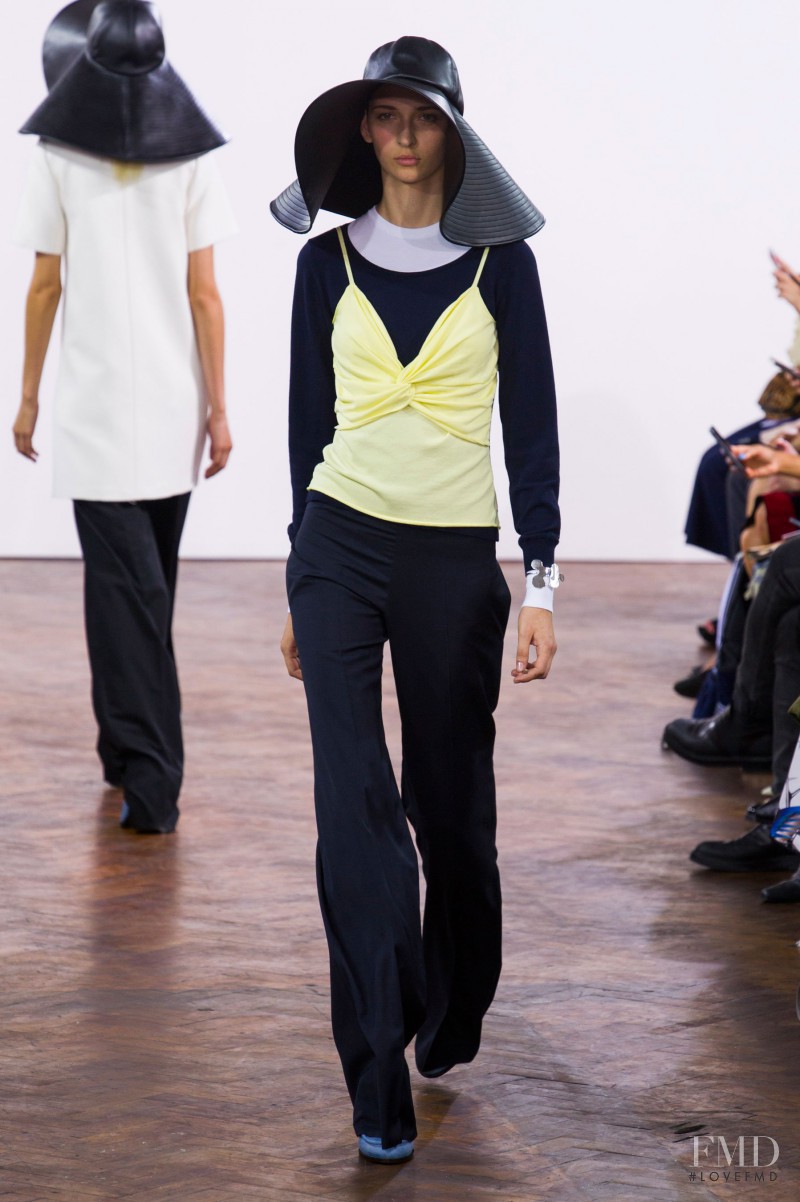 Waleska Gorczevski featured in  the J.W. Anderson fashion show for Spring/Summer 2015