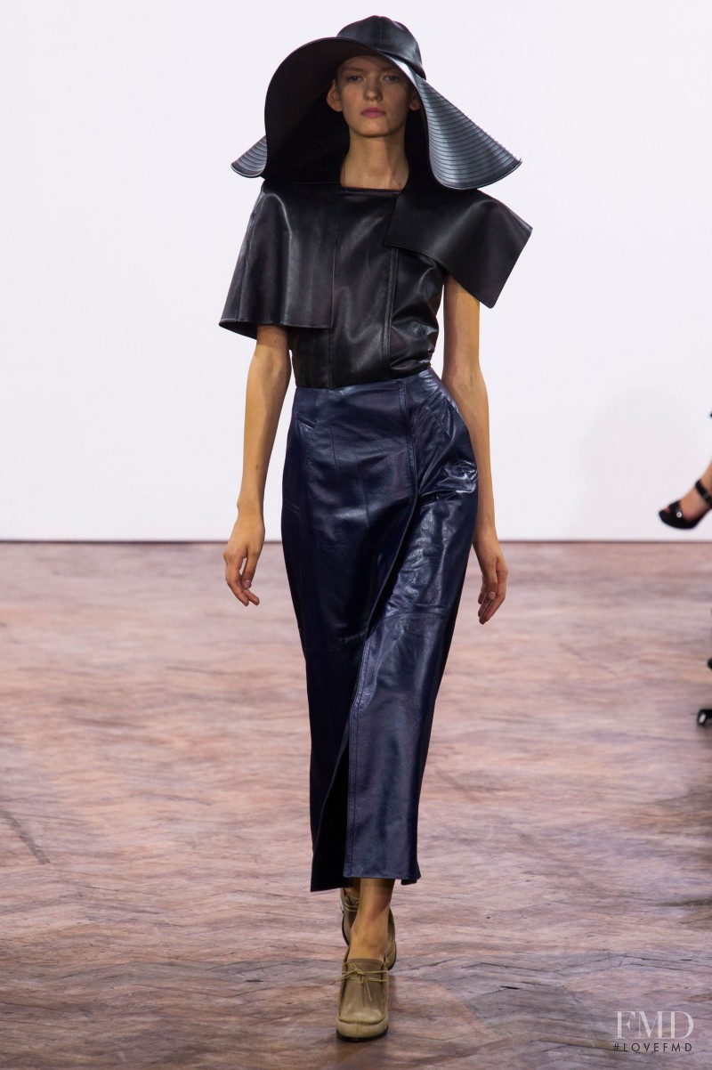 Yulia Musieichuk featured in  the J.W. Anderson fashion show for Spring/Summer 2015