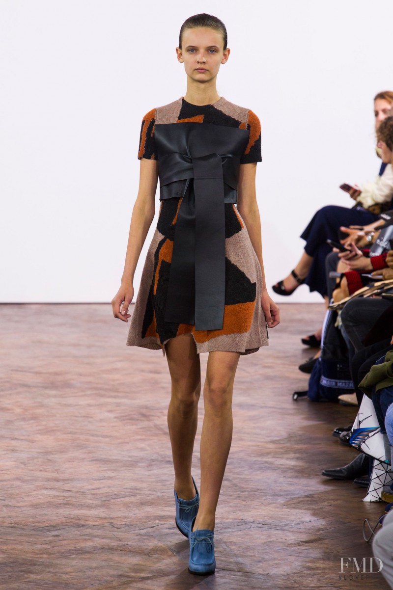 Anna Marija Grostina featured in  the J.W. Anderson fashion show for Spring/Summer 2015