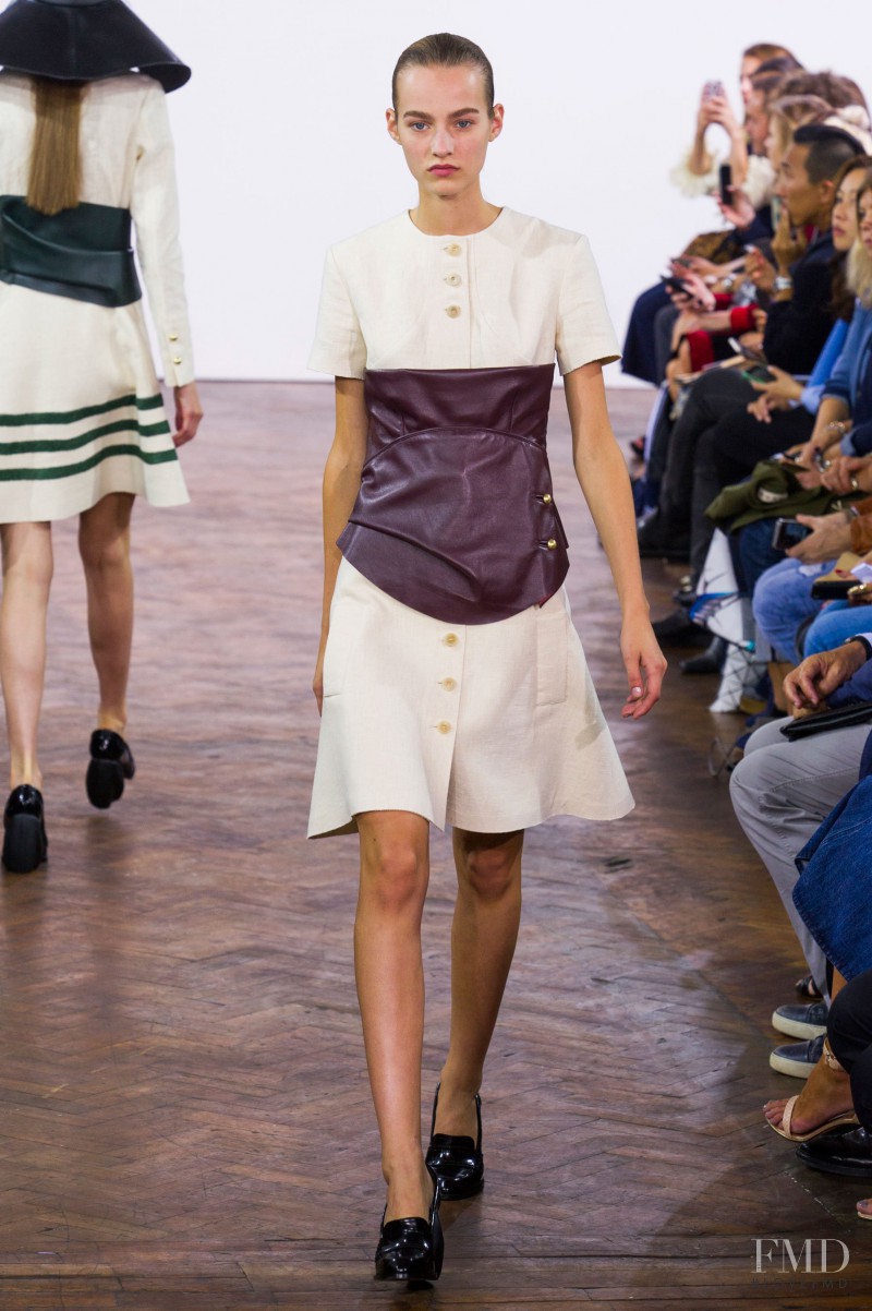 Maartje Verhoef featured in  the J.W. Anderson fashion show for Spring/Summer 2015