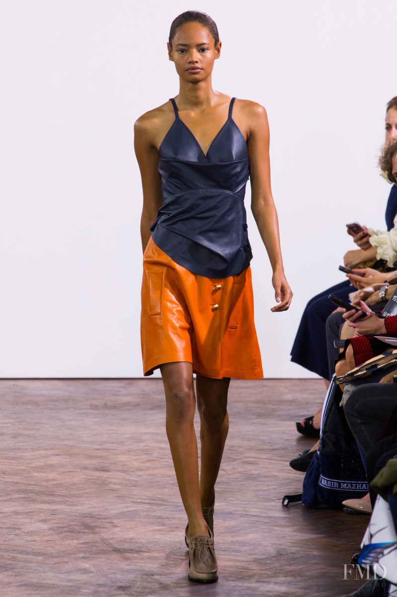 Malaika Firth featured in  the J.W. Anderson fashion show for Spring/Summer 2015