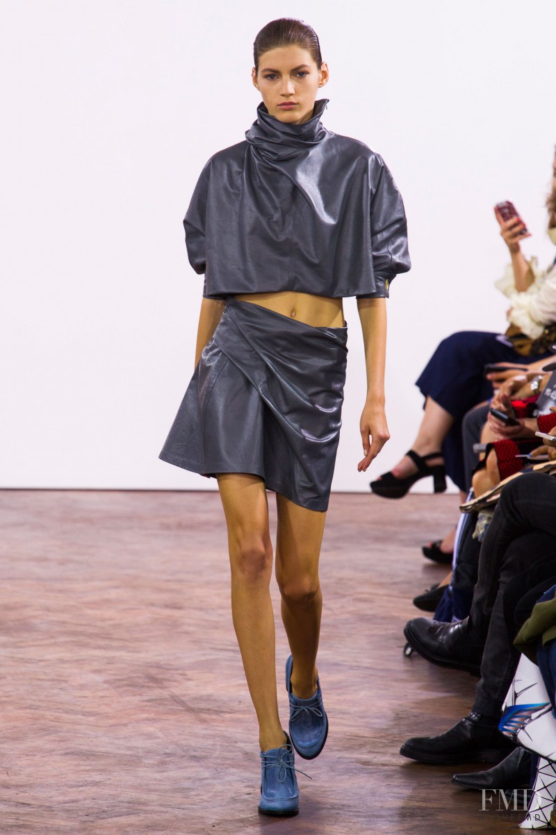 Valery Kaufman featured in  the J.W. Anderson fashion show for Spring/Summer 2015