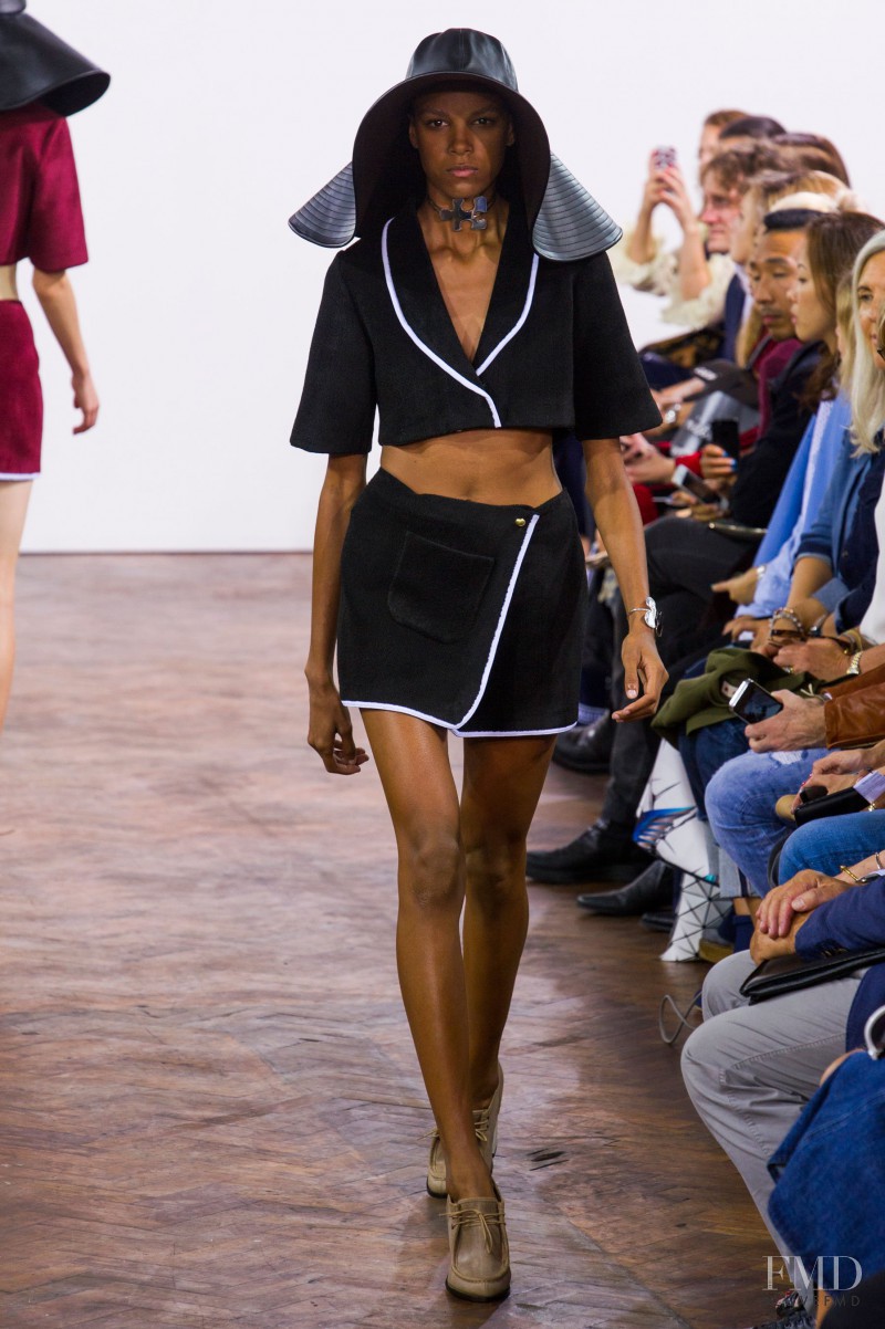 Emely Montero featured in  the J.W. Anderson fashion show for Spring/Summer 2015