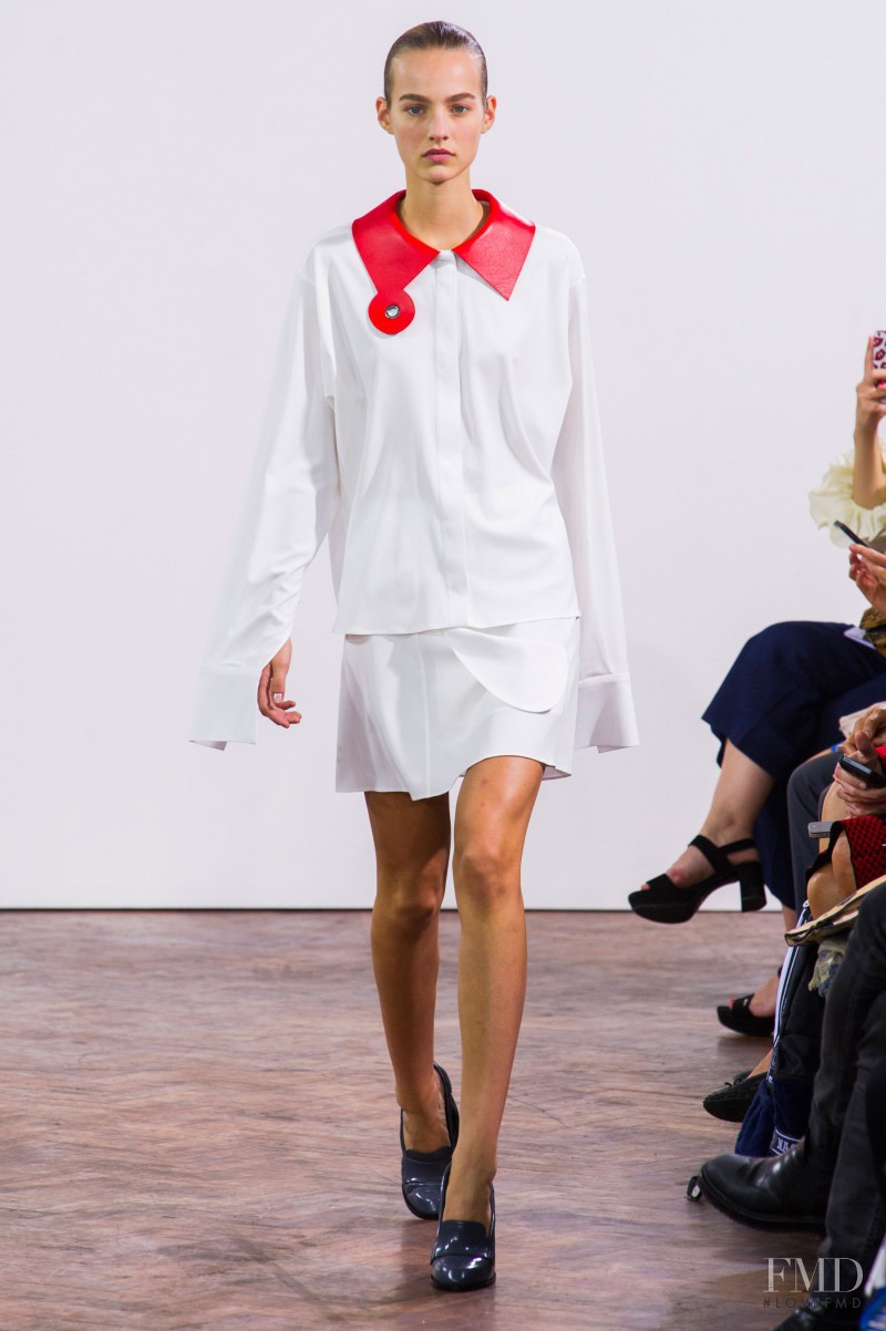 Maartje Verhoef featured in  the J.W. Anderson fashion show for Spring/Summer 2015