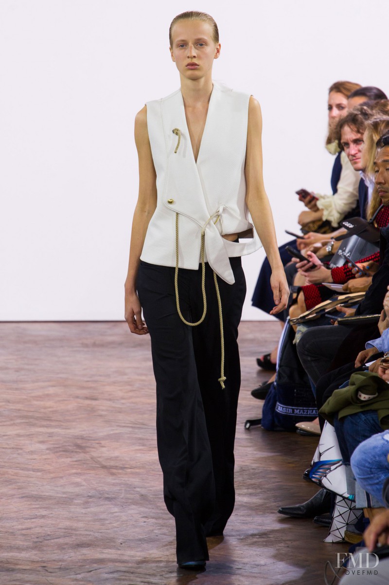 Anine Van Velzen featured in  the J.W. Anderson fashion show for Spring/Summer 2015