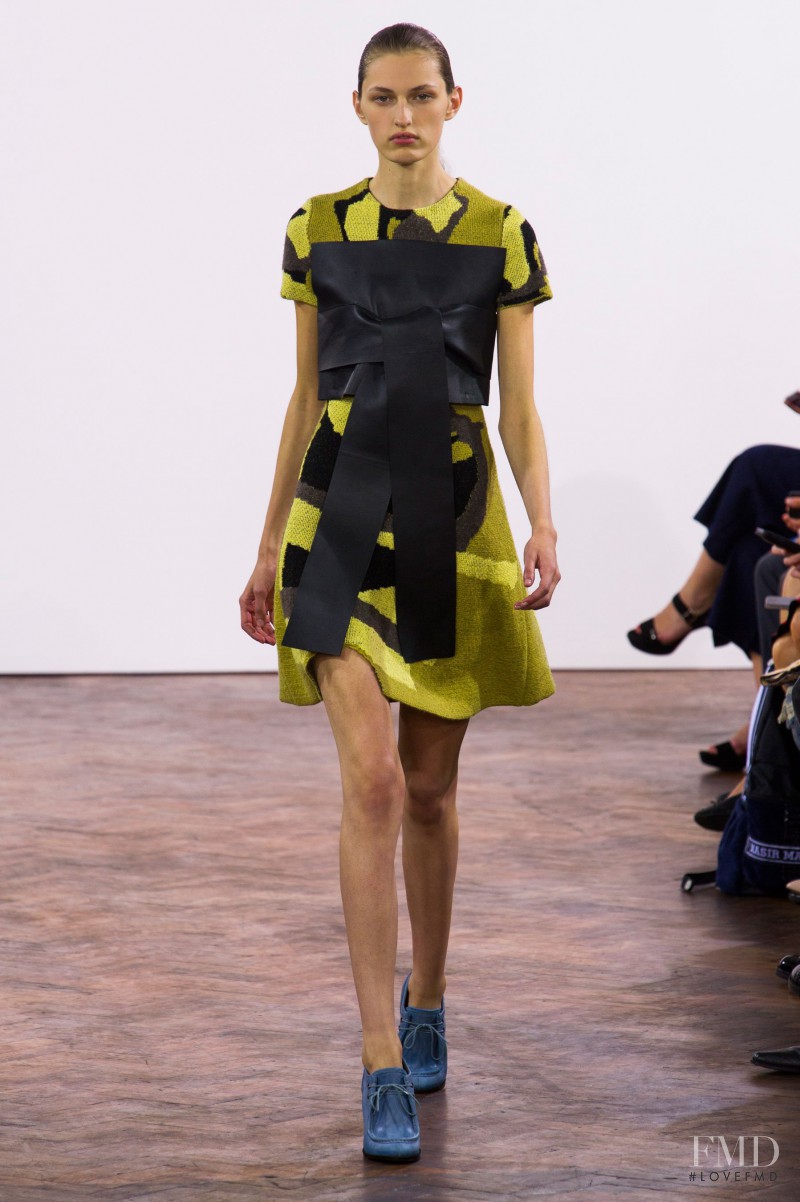 Zoe Huxford featured in  the J.W. Anderson fashion show for Spring/Summer 2015