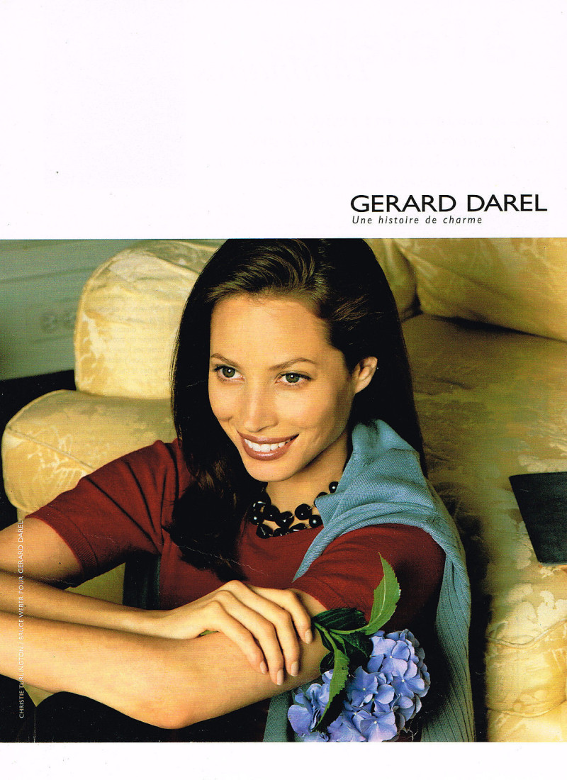 Christy Turlington featured in  the Gerard Darel advertisement for Spring/Summer 1996