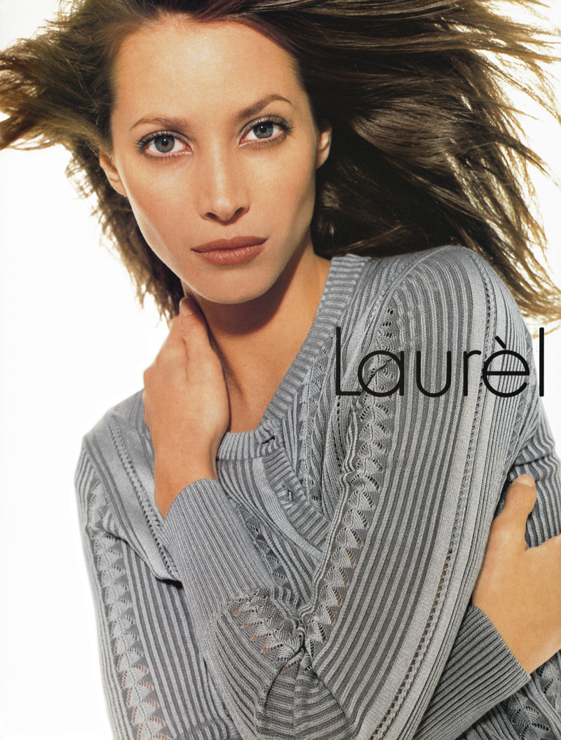 Christy Turlington featured in  the Laurel advertisement for Autumn/Winter 1996