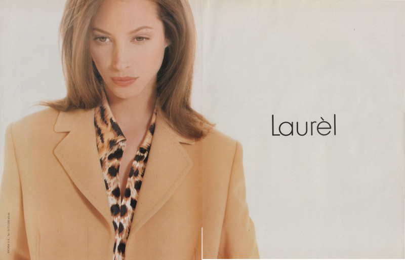 Christy Turlington featured in  the Laurel advertisement for Autumn/Winter 1996