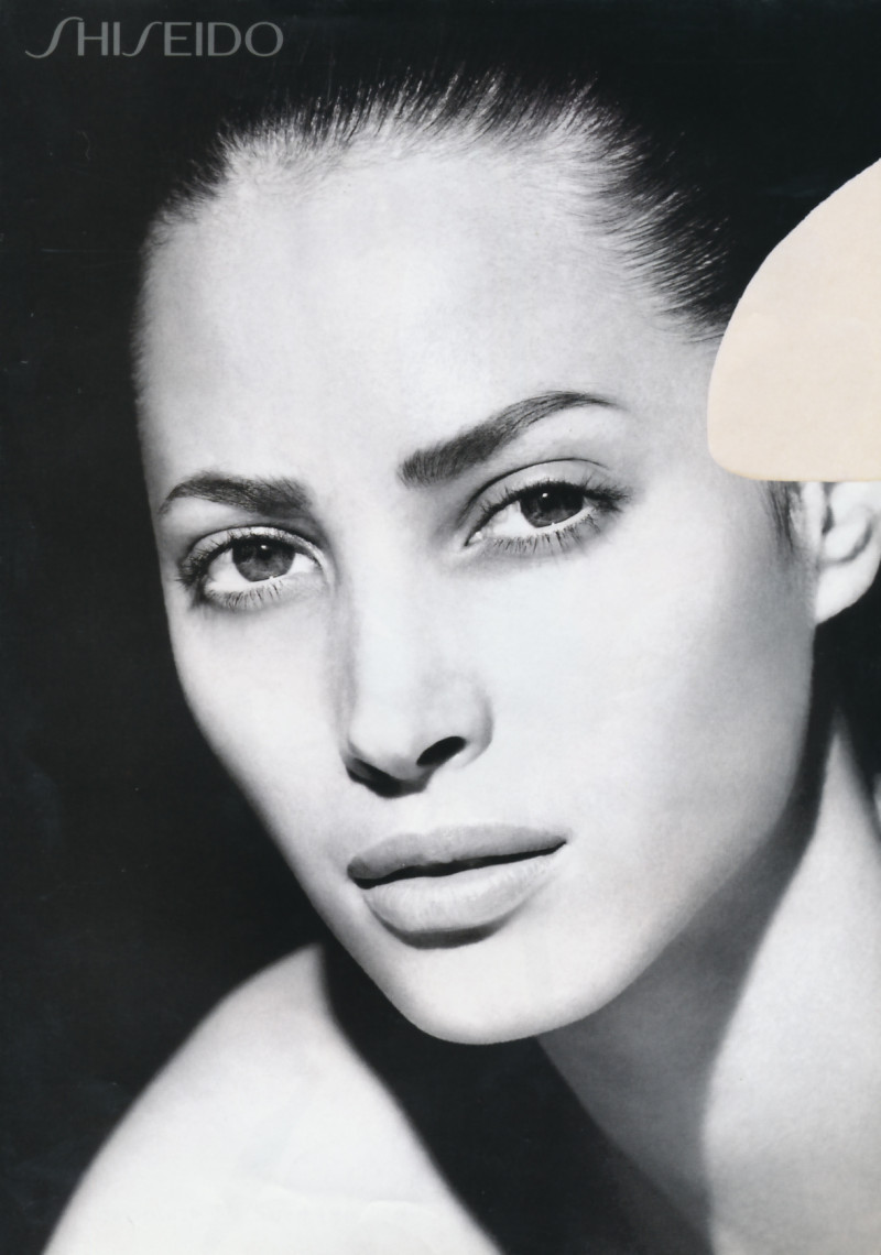 Christy Turlington featured in  the Shiseido advertisement for Autumn/Winter 1996