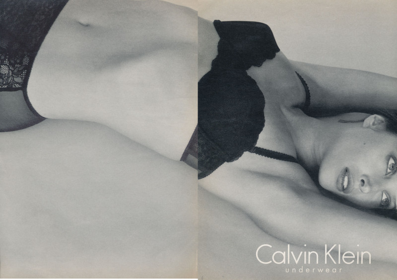 Christy Turlington featured in  the Calvin Klein Underwear advertisement for Spring/Summer 1997