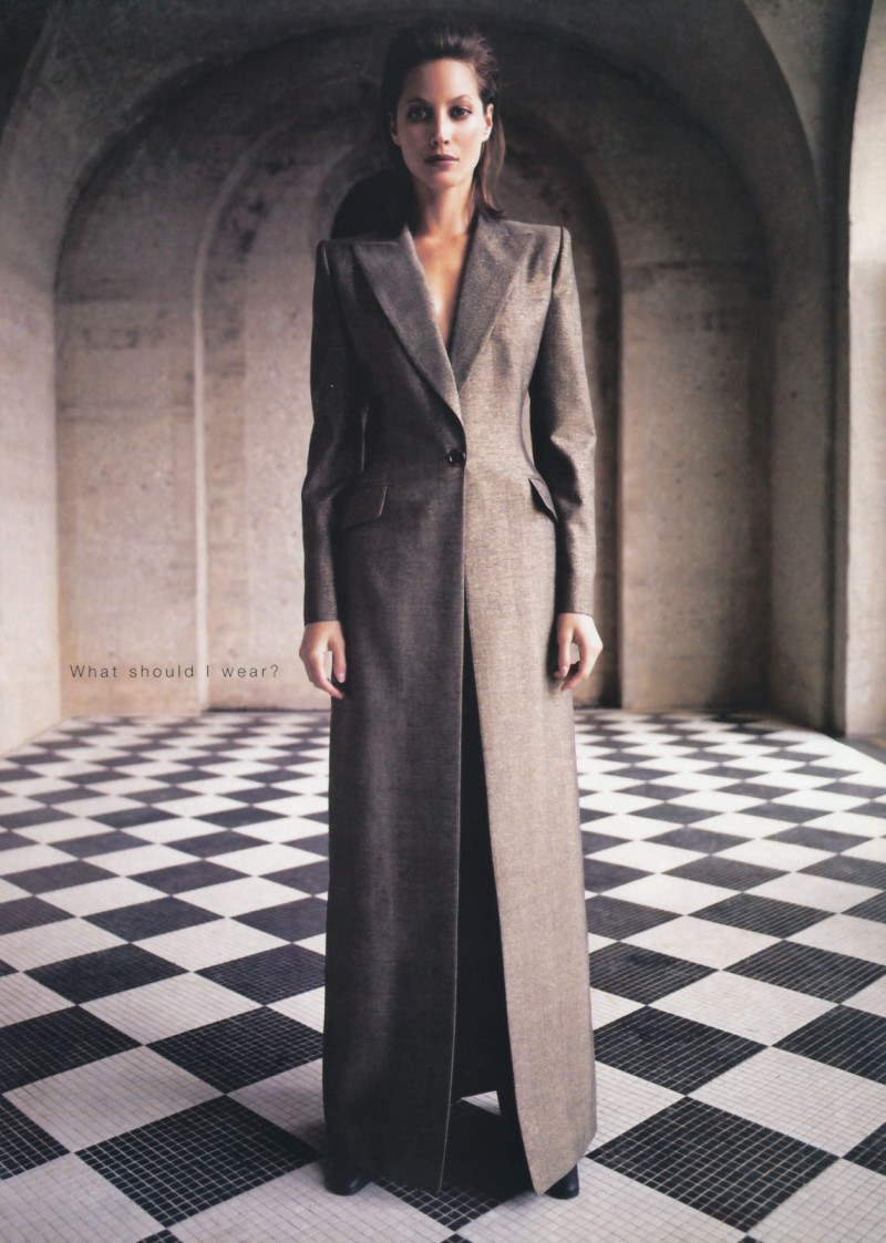 Christy Turlington featured in  the Ellen Tracy advertisement for Autumn/Winter 1997