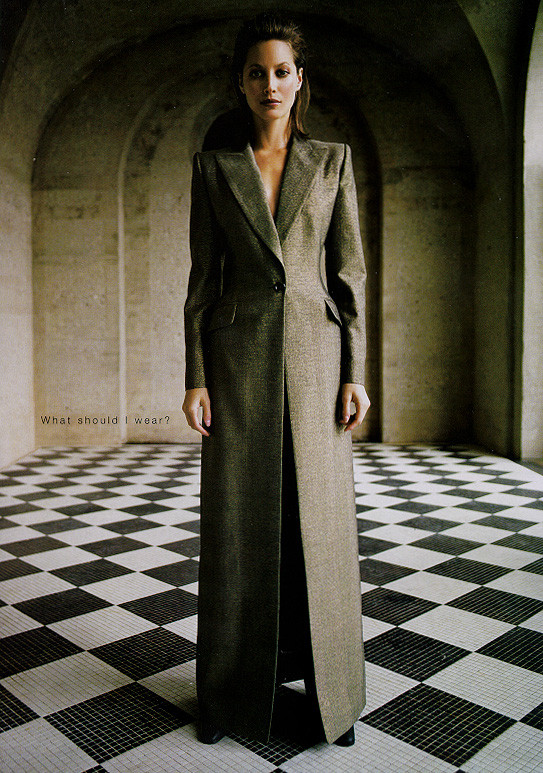 Christy Turlington featured in  the Ellen Tracy advertisement for Autumn/Winter 1997