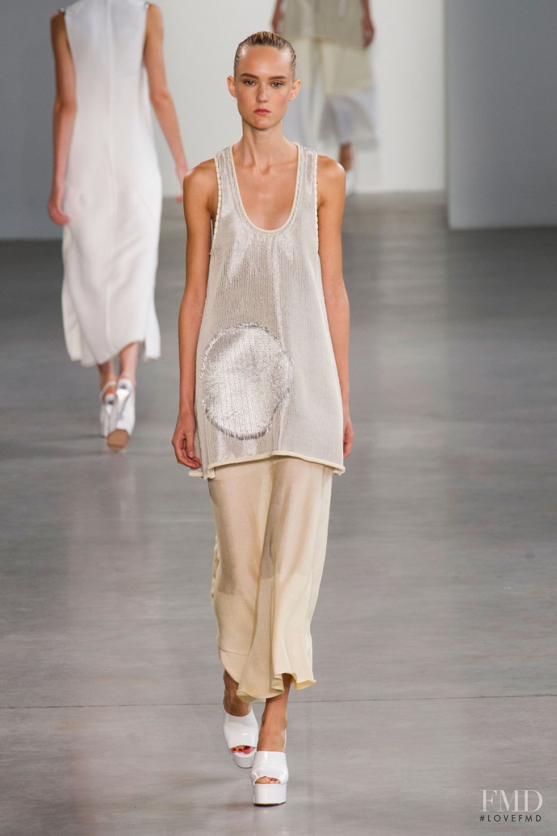 Harleth Kuusik featured in  the Calvin Klein 205W39NYC fashion show for Spring/Summer 2015