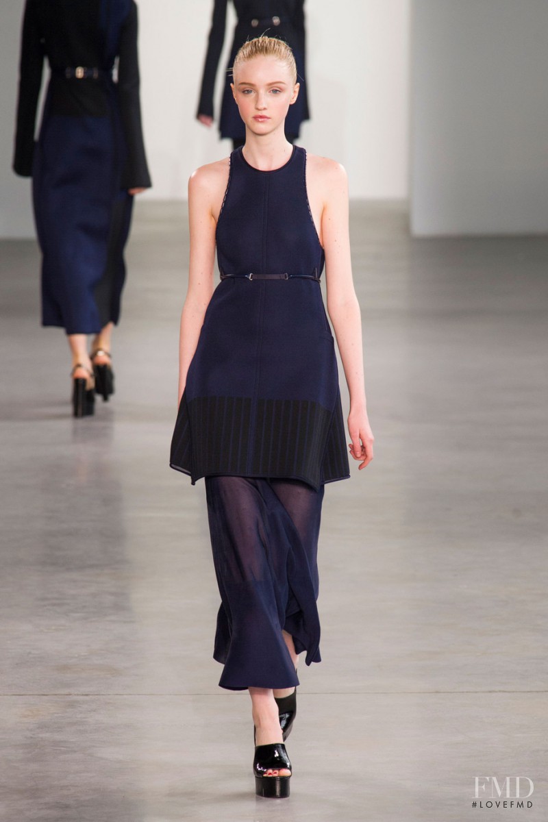 Sabine Cozijnsen featured in  the Calvin Klein 205W39NYC fashion show for Spring/Summer 2015