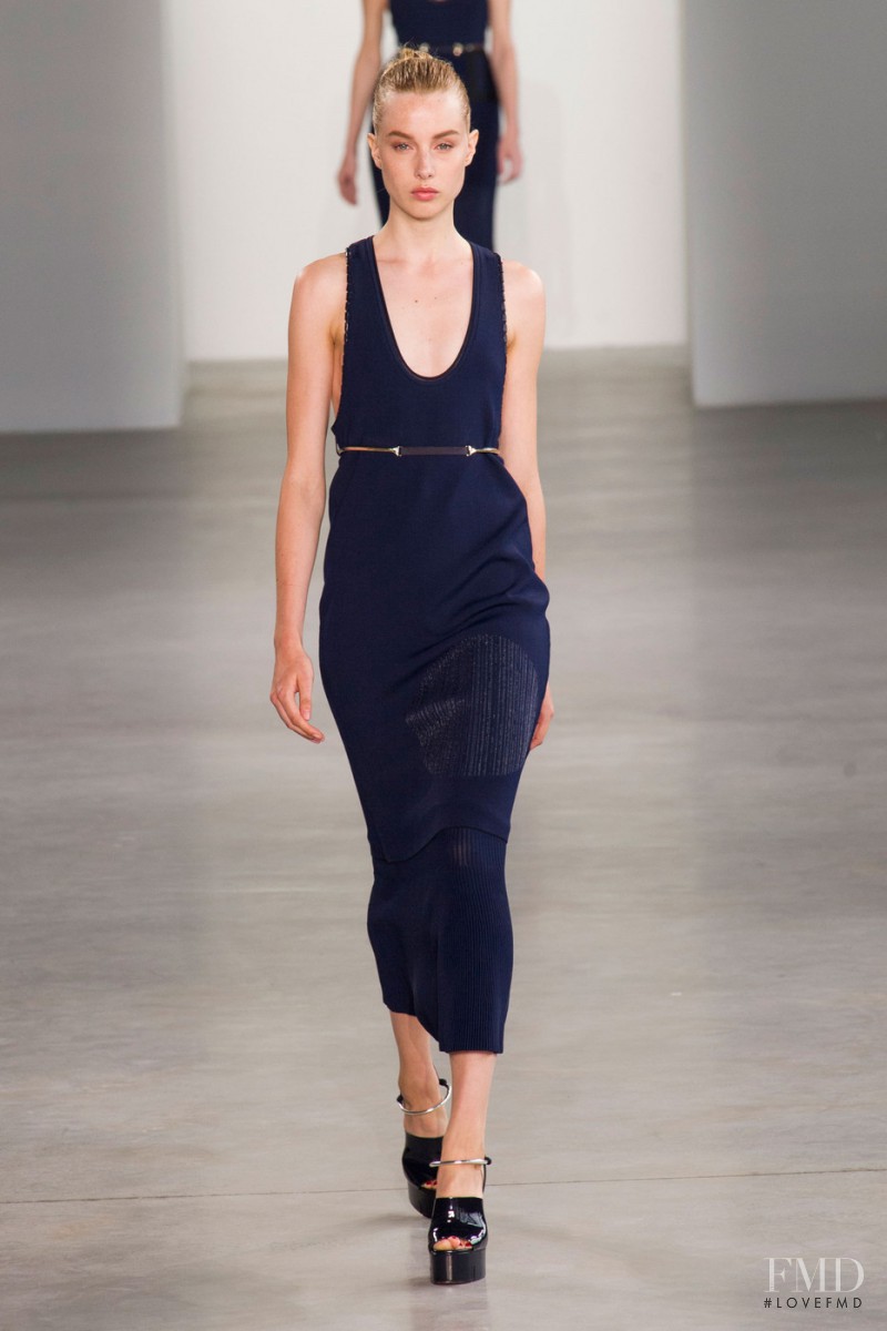 Jo Molenaar featured in  the Calvin Klein 205W39NYC fashion show for Spring/Summer 2015