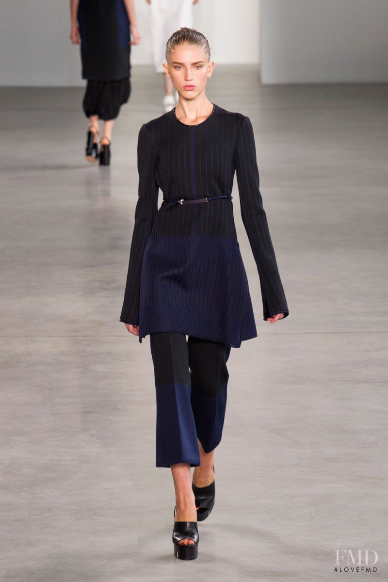 Sabina Lobova featured in  the Calvin Klein 205W39NYC fashion show for Spring/Summer 2015