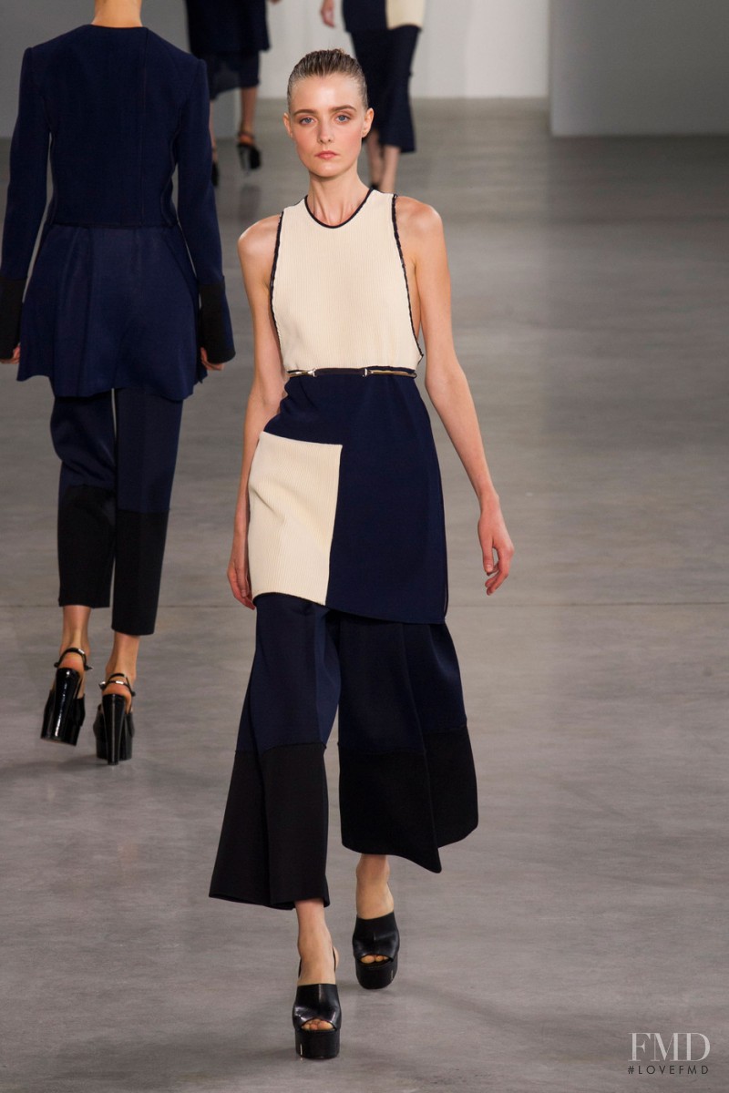 Morta Kontrimaite featured in  the Calvin Klein 205W39NYC fashion show for Spring/Summer 2015