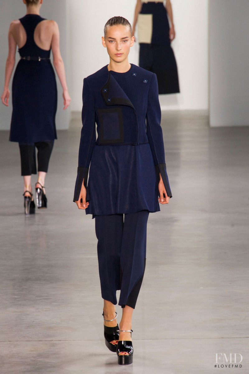 Julia Bergshoeff featured in  the Calvin Klein 205W39NYC fashion show for Spring/Summer 2015