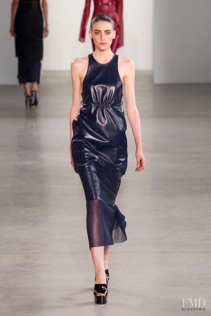 Serena Archetti featured in  the Calvin Klein 205W39NYC fashion show for Spring/Summer 2015